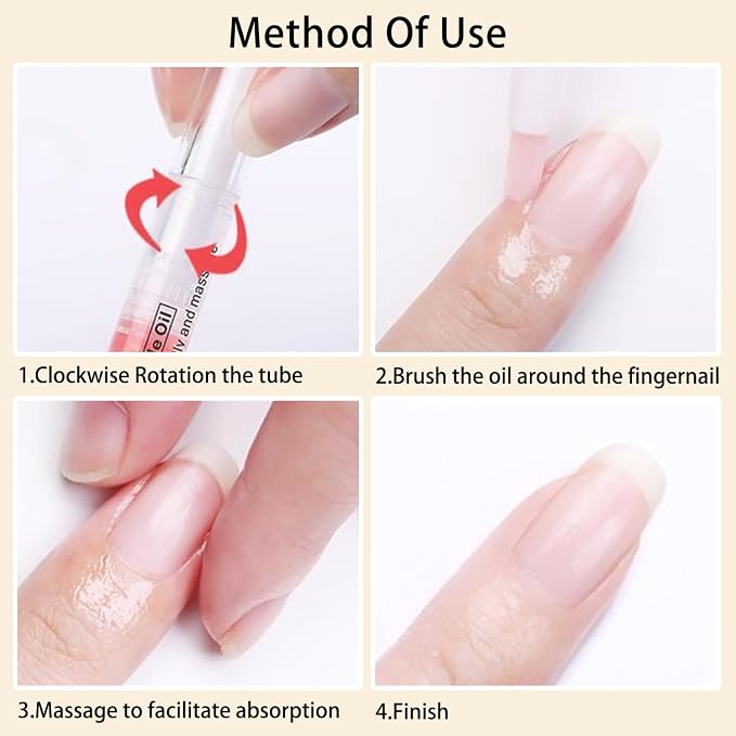 Cuticle Oil Pen Sweet Almond Nail Growth Serum and Repair Treatment Hydrating - Image 6