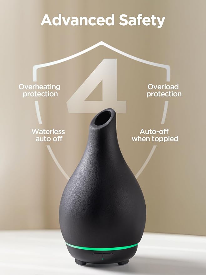 InnoGear Essential Oil Diffuser, 150ml Ceramic Diffuser Handcrafted Stone - Image 3