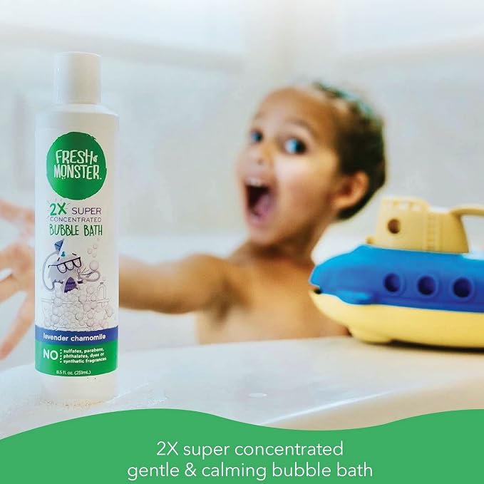 Fresh Monster Kids Foaming Bubble Bath | Hypoallergenic, Natural - Image 3