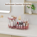 360 Rotating Makeup Organizer for Vanity, 2 Perfume Trays - Image 5