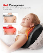 Electric Neck Massager Pillow, Ultra-Quiet Corded Neck and Shoulder Massager - Image 4