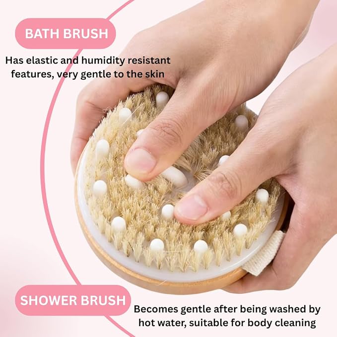 Dry Body Brush – Eco-Friendly Natural Bristles - Image 4