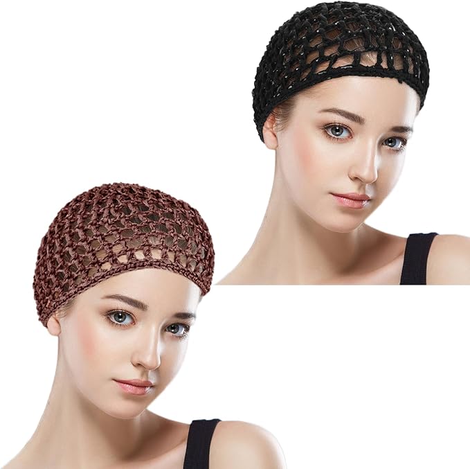 WLLHYF Wig Cap Thick Long Hair Caps Adjustable Net Mesh Braided Weaving Making - Image 3