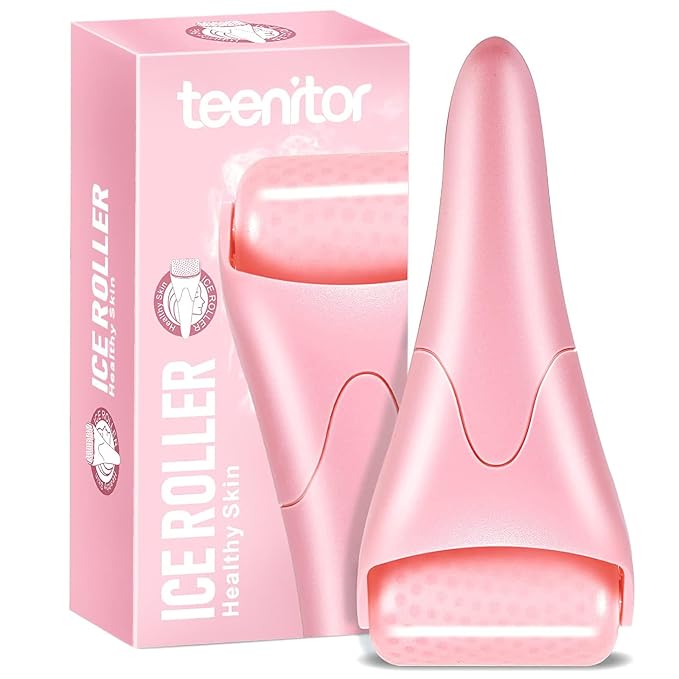 Teenitor Pink Ice Roller for Face, Ice Face Roller, Eye Roller for Puffy Eyes by PERFECTYOURBEAUTY