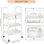 LEIBOU Beauty Salon Trolley Cart Hair Station - Image 2