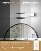 Modern Bathroom Light Fixtures, 24inch Dimmable LED Bathroom Vanity Lights Over - Image 3
