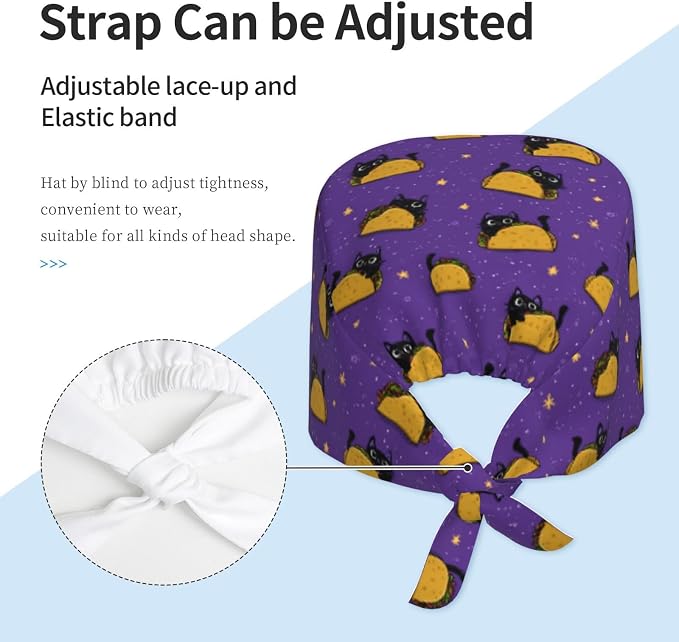 Alligator Ice Cream Working Cap, Scrub Cap - Image 4