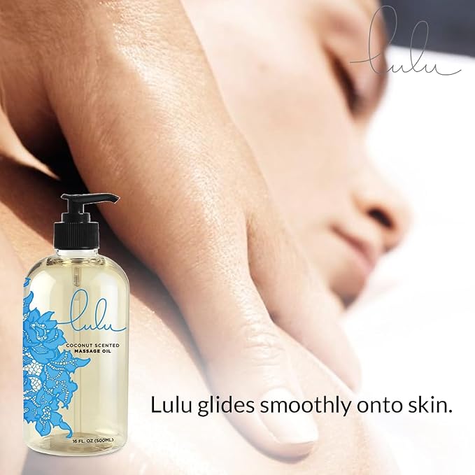 Lulu Coconut Massage Oil with Fractionated Coconut & Cocoa Butter Hydrating - Image 5