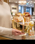 Spa Gift Baskets For Women and Men, Home Luxury Scents Honey Almond Bath Sets - Image 4