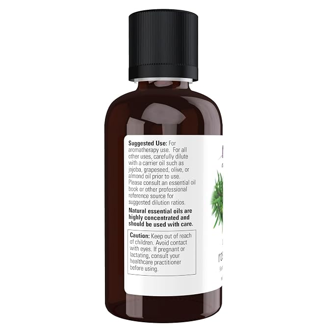 NOW Essential Oils, Rosemary Oil, Purifying Aromatherapy Scent, Steam Distilled - Image 2