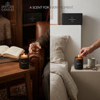 Mens Candle 2 x 8oz Pack Smoked Vanilla and Lavender Cedarwood Scents - Image 6