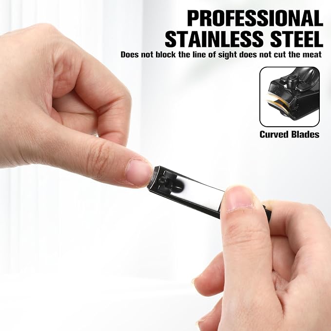 Manicure Nail Clippers Sets Stainless Steel Nail Grooming Cutter Kit Travel - Image 7
