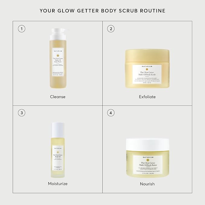 Naturium Glow Getter Body Scrub, Exfoliating Sugar Crystals - Image 6