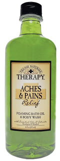 Village Naturals Therapy Foaming Bath Oil, Aches and Pains, 16 Ounce by VillageNaturalsTherapy