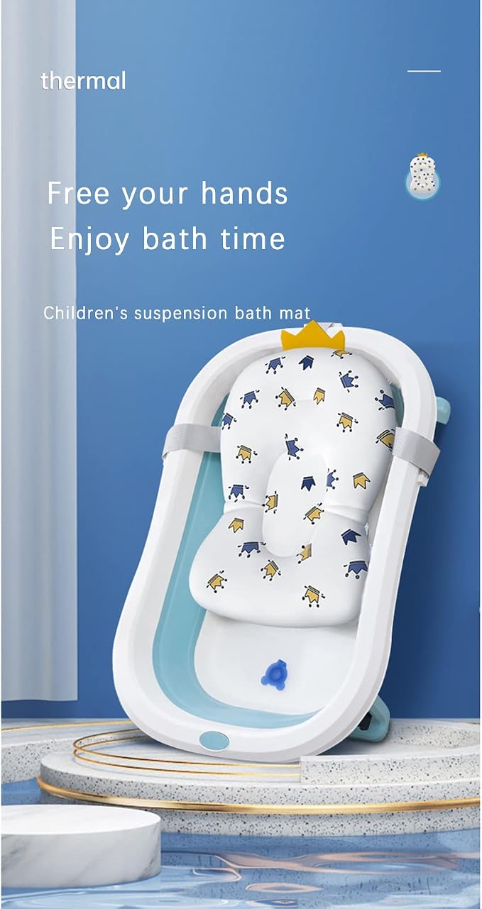 Baby Bath Cushion Pad Newborn Bathtub Mat Infant Bath Supporter Net Baby - Image 4