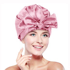 Large Shower Cap for Women Reusable Waterproof Adjustable Shower Caps - Image 6