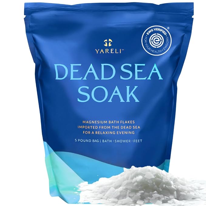 Yareli Magnesium Flakes, Dead Sea Bath and Foot Soak, Alternative to Epsom Salt by YareliBathandBeauty