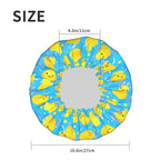 Yellow Rubber Ducks Shower Cap For Women Adjustable Double Waterproof Layers - Image 6
