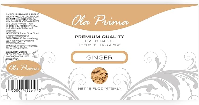 Ola Prima Ginger Essential Oil – Therapeutic Grade Oil - Image 3