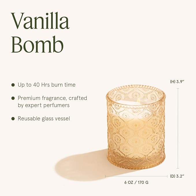 LA JOLIE MUSE Vanilla Bomb Candle | Vanilla, Lemon Zest & Patchouli | 6 oz - Image 5