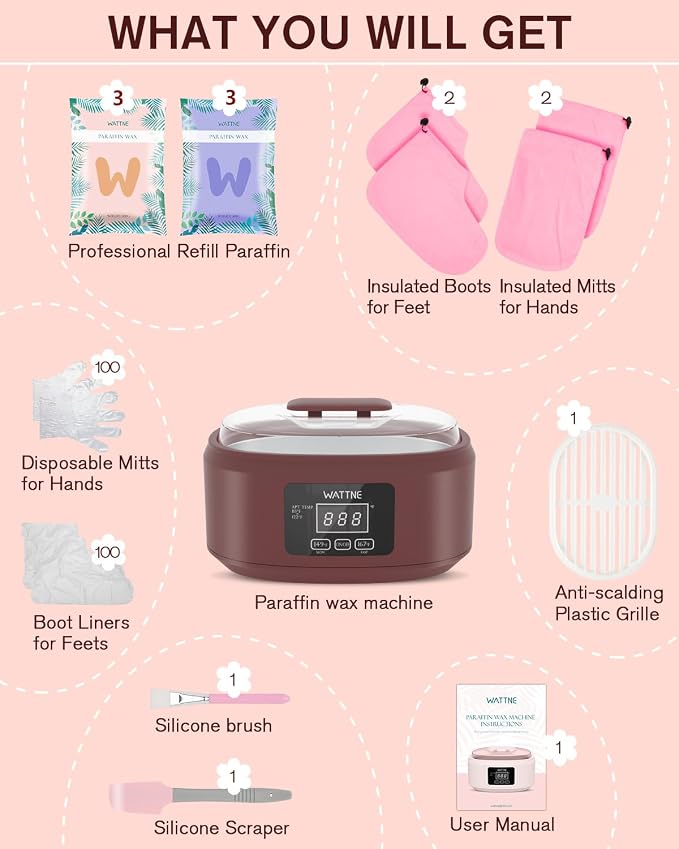 Paraffin Wax Machine for Hand and Feet -Paraffin Wax Warmer Moisturizing Kit - Image 7
