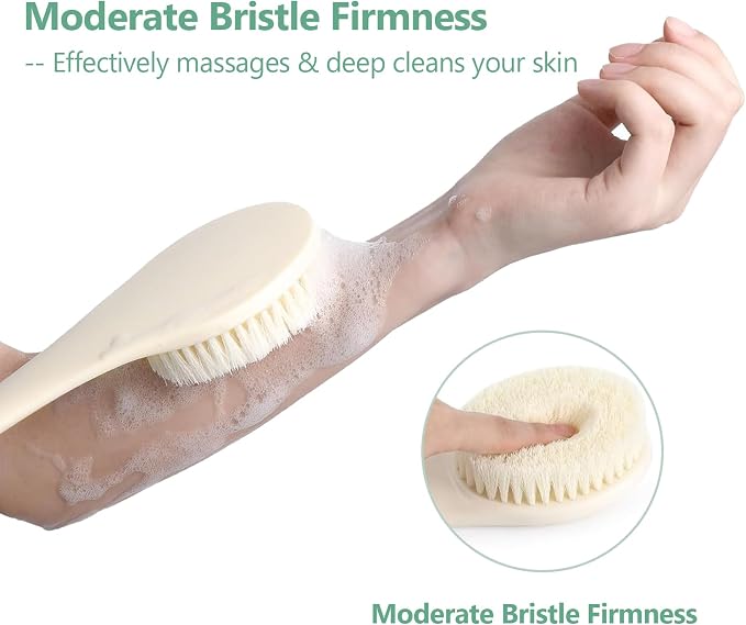 17-Inch Back Scrubber for Shower, Anti-Slip Exfoliating Body Brush for Bath - Image 4