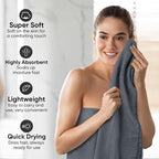 HOMEXCEL Waffle Bath Towels Set 4 Pack, Premium Microfiber Bathroom Towels - Image 3