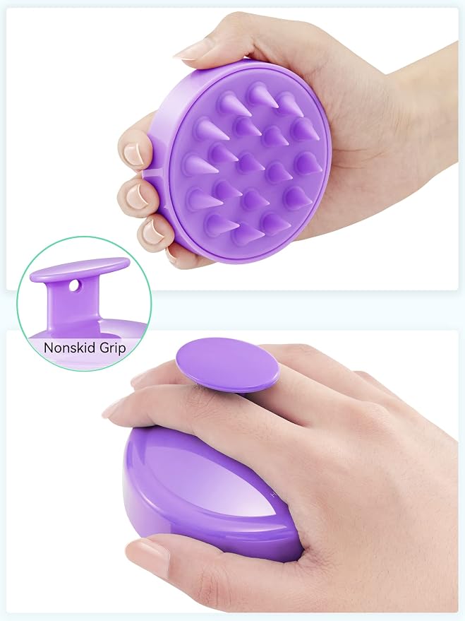 HEETA Scalp Massager Hair Growth, Soft Silicone Scalp Scrubber Shampoo Brush - Image 2