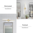 EDISLIVE Dimmable Modern LED Vanity Light Fixtures Bathroom Vanity Wall Lighting - Image 2