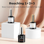 modelones 3 Pcs Top Coat Builder Nail Gel - Image 9