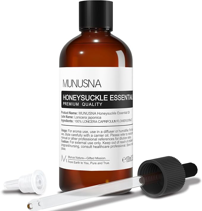 Honeysuckle Essential Oil 100ML, 100% Pure Honeysuckle Oil Aromatherapy Oil by MUNUSNA