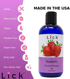 Lick Strawberry Bliss Edible Massage Oil – Natural, Sensual Body Oil - Image 4