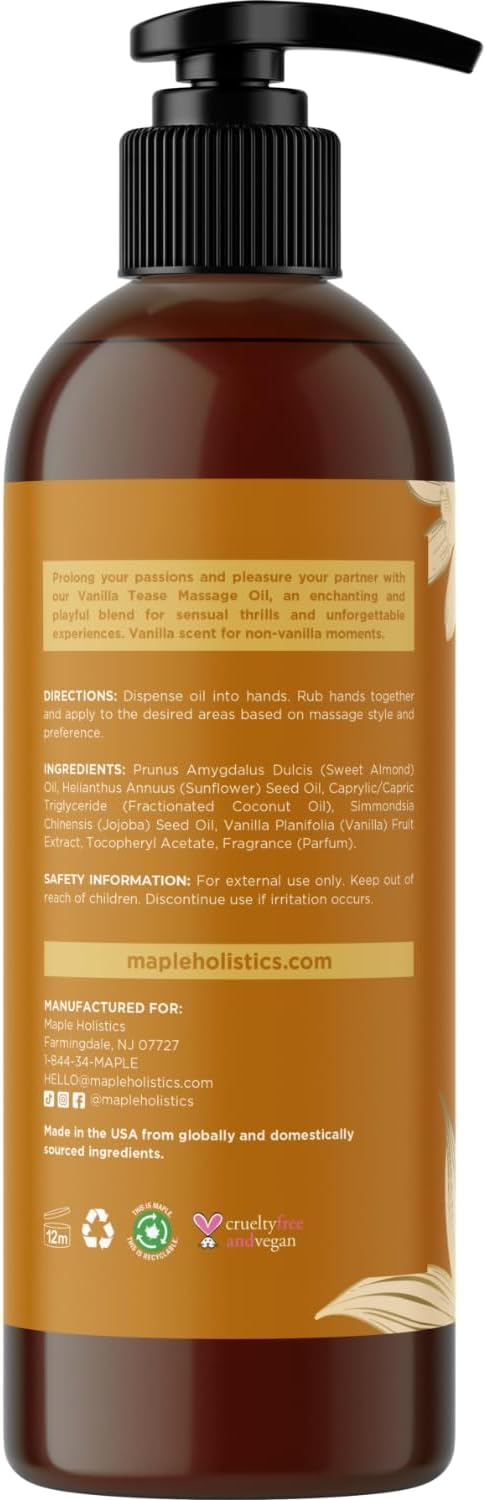 Vanilla Sensual Massage Oil for Couples - Image 5