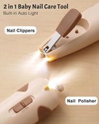 Lictin Baby Healthcare and Grooming Kit, 26 in 1 Rechargeable Baby Nail Trimmer - Image 3