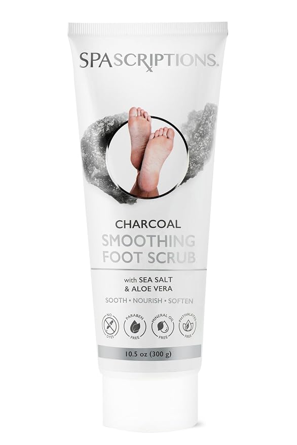 SpaScriptions Charcoal Smoothing Foot Scrub by Spascriptions