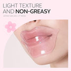AKARY Sakura 10 Pieces Hydrating Lip Mask, Lip Sleep Mask Collagen Crystal Lip - Image 6