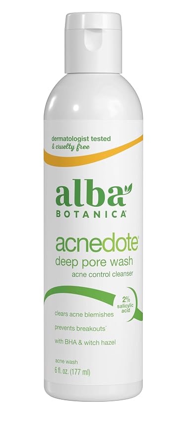 Alba Botanica Acnedote Maximum Strength Deep Pore Wash, 6 Oz by AlbaBotanica