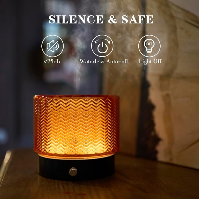 Glass Essential Oil Diffuser - 140ml Ultrasonic Aroma Diffuser - Image 4