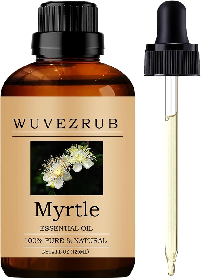 Myrtle Essential Oils, 120ML Pure and Natural Essential Oil by WUVEZRUB