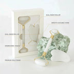Gua Sha & Jade Roller Facial Tools Face Roller and Gua Sha Set - Image 2