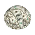 100 Dollar Money Shower Cap For Women Reusable Waterproof Double Layers Bath by YUZEKABZ