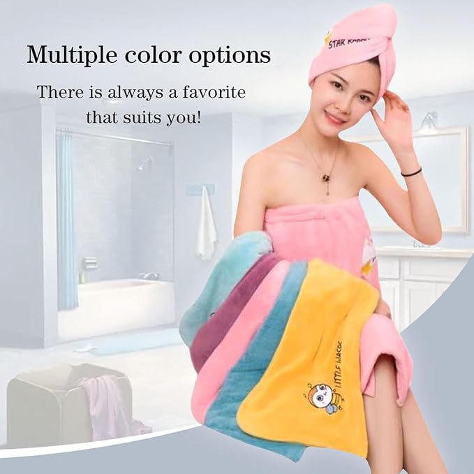 Microfiber Hair Drying Towel Wrap - Image 5