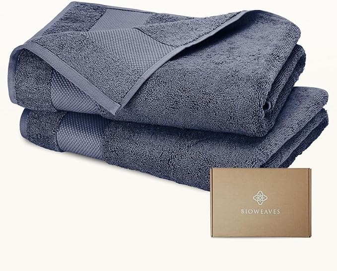 BIOWEAVES 100% Organic Cotton 700 GSM Luxury Bath Towels by BIOWEAVES