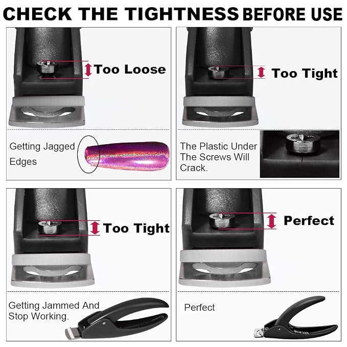 GA&EN Black Adjustable Artificial Acrylic Fake Nail False Nail Tip Clipper - Image 3