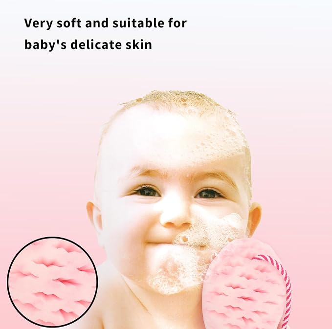 Bath Sponge for Kids Cute Loofah Sponge Reusable Body Sponge Exfoliating Bath - Image 5