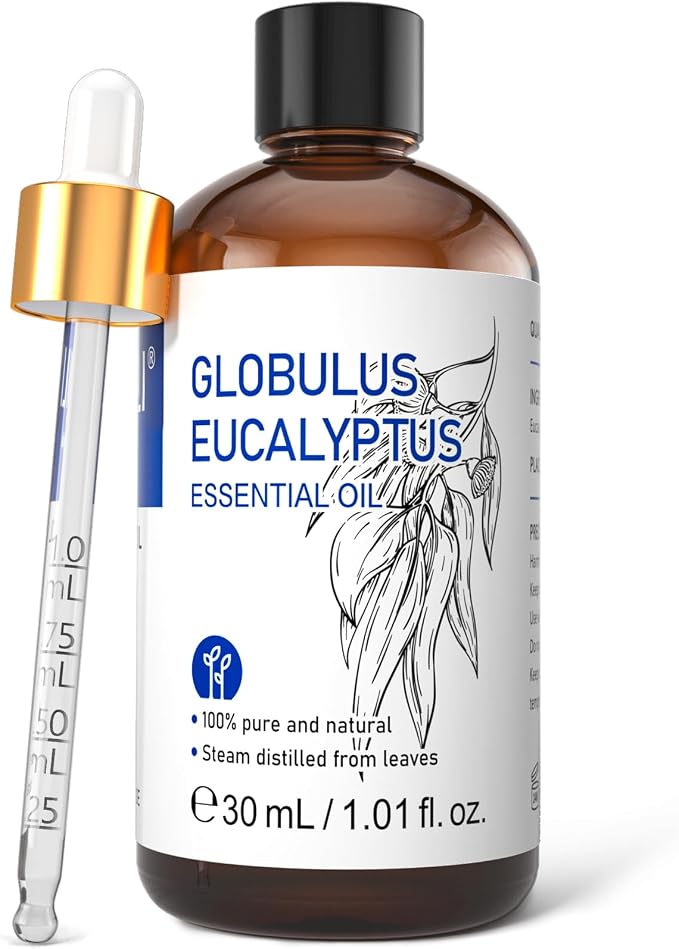 HIQILI Eucalyptus Essential Oil 1 Fl Oz, 100% Pure Natural Therapeutic Grade by HIQILI