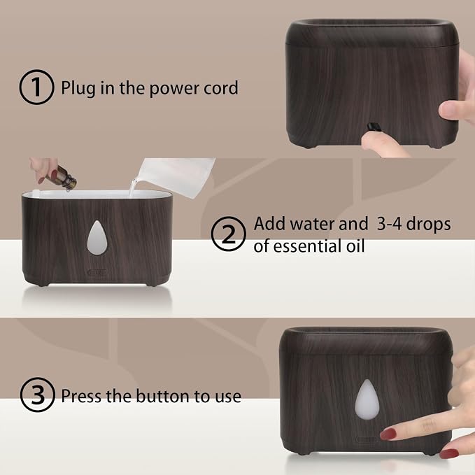 Flame Diffuser for Essential Oils, 200ml Ultrasonic Aroma Diffusers - Image 3