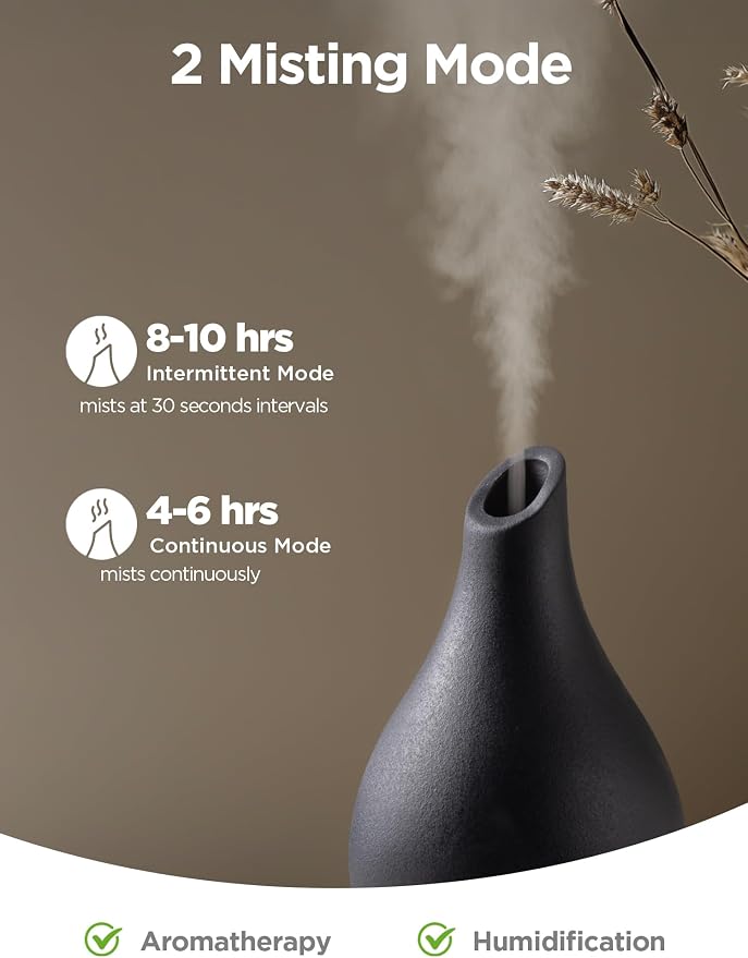 InnoGear Essential Oil Diffuser, 150ml Ceramic Diffuser Handcrafted Stone - Image 4