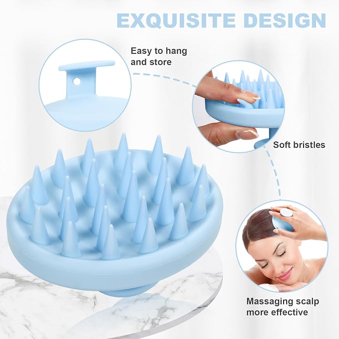 Meartchy Silicone Scalp Massager, Scalp Scrubber - Image 3