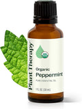 Plant Therapy Organic Peppermint Essential Oil 30 mL 100% Pure, USDA Certified by PlantTherapy